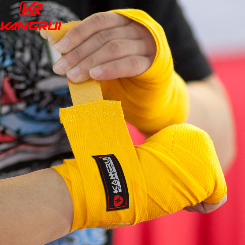 Conrui Boxing Bandage Sport Boxing Sanda Wrapped Hands Straps Muay Thai Boxing Hand Protectors Fitness Men and Women Pair