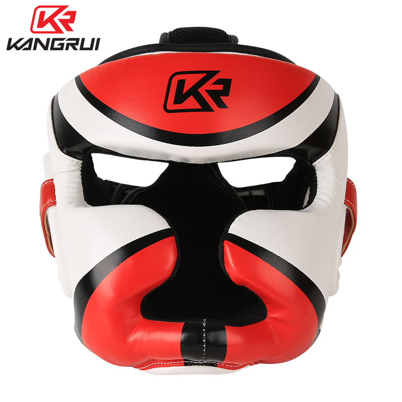 Kangrui boxing head protection Sanda Adult children's game protective gear training Free boxing full surrounded protection Male head protection