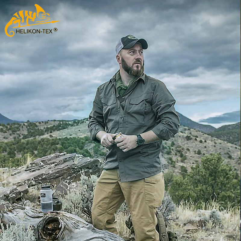 Helikon Mk2 Thin Comfortable Outdoor Tactical Shirt Tropical Quick-Drying Breathable Shirt Men's Spring and Summer Style Helikon Mk2 Thin Comfortable Outdoor Tactical Shirt Tropical Quick-Drying Breathable Shirt Men's Spring and Summer Style