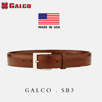 American GALCO SB3 fully handmade genuine leather pin buckle cowhide youth first layer cowhide trouser belt casual belt