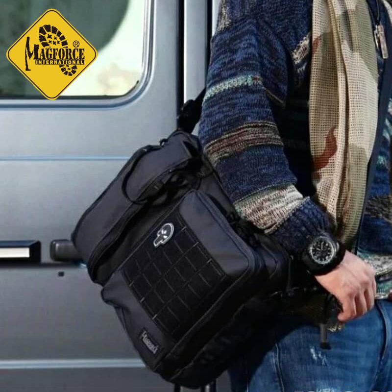 Taiwanese production McGhos Mags Force bench Horse 0343 Double-sided judge briefcase Single-shoulder outdoor multifunction bag