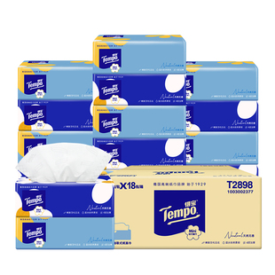 得宝Mini抽纸4层加厚80抽18包