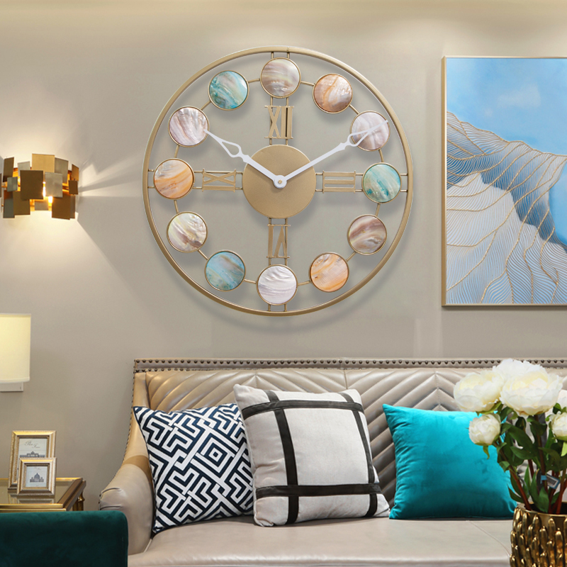 Deep Sea Shells Hang Clocks Nordic Creative Living Room Watch Watch Modern Minimalist Personality Fashion Art Muted Trend Home