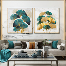 Crystal porcelain painting modern simple mural porch aisle decorative painting Nordic style light luxury living room square dining room hanging painting