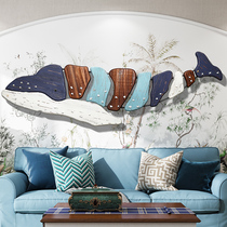 Nordic light luxury solid wood decoration home living room wall decoration background wall creative bedroom wall wall hanging art pendant