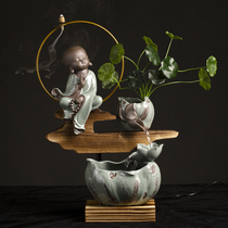 New Chinese style office rockery running water decoration Zen decoration Study living room Teahouse lucky desktop decoration