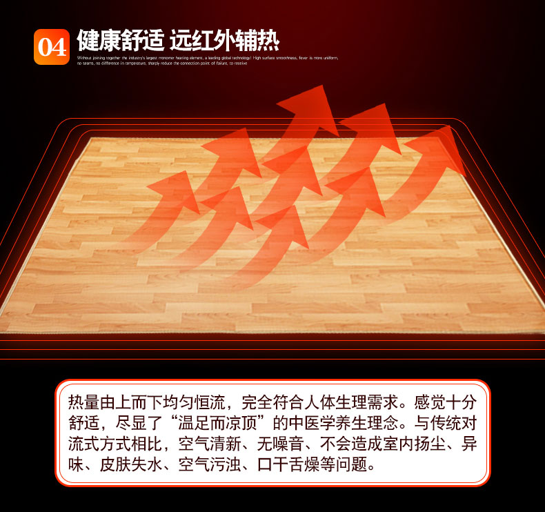 碳乐 韩国碳晶发热膜地暖垫 0辐射不干燥 38*56cm 图9