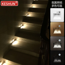  Type 86 LED foot light Embedded human body induction wall light Hotel night light Energy-saving corridor stair aisle light