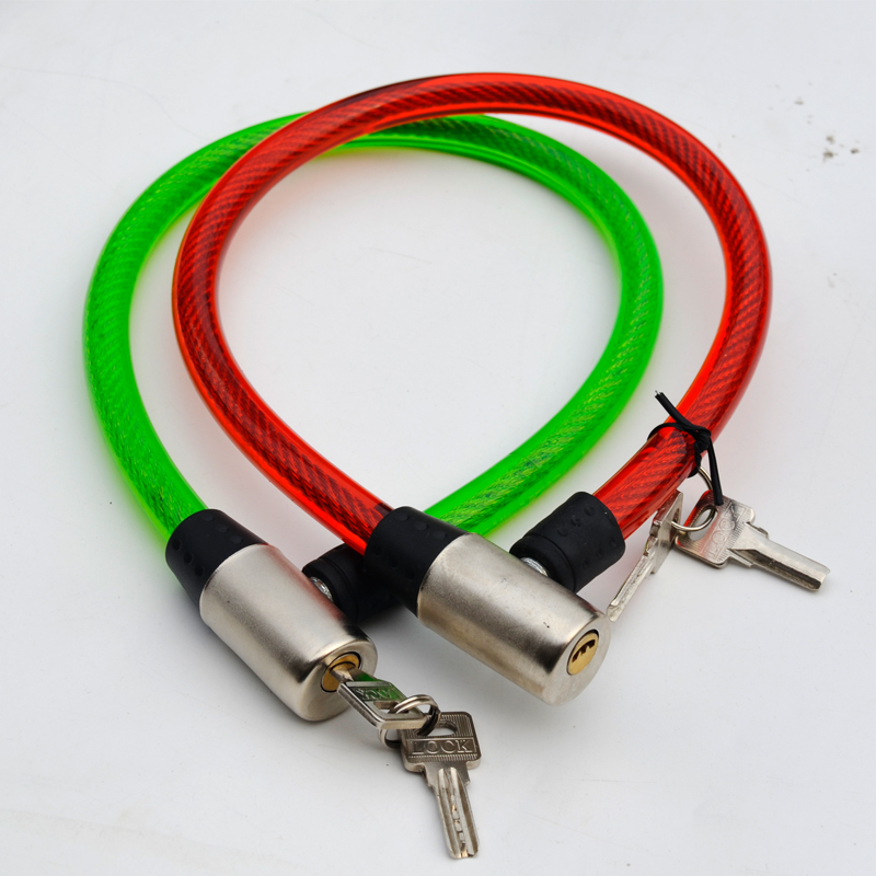 Mountain Bike Bicycle Wire Lock Key Steel Cable Lock Old-Style Bicycle Lock Horseshoe Lock Chain Lock Soft Chain Lock