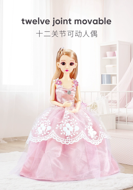 Cô gái Đồ chơi Cô gái Búp bê Mạnh Bao Barbie Công chúa Nhà Set Dream Mansion Biệt thự Túi xách Hộp quà tặng - Búp bê / Phụ kiện