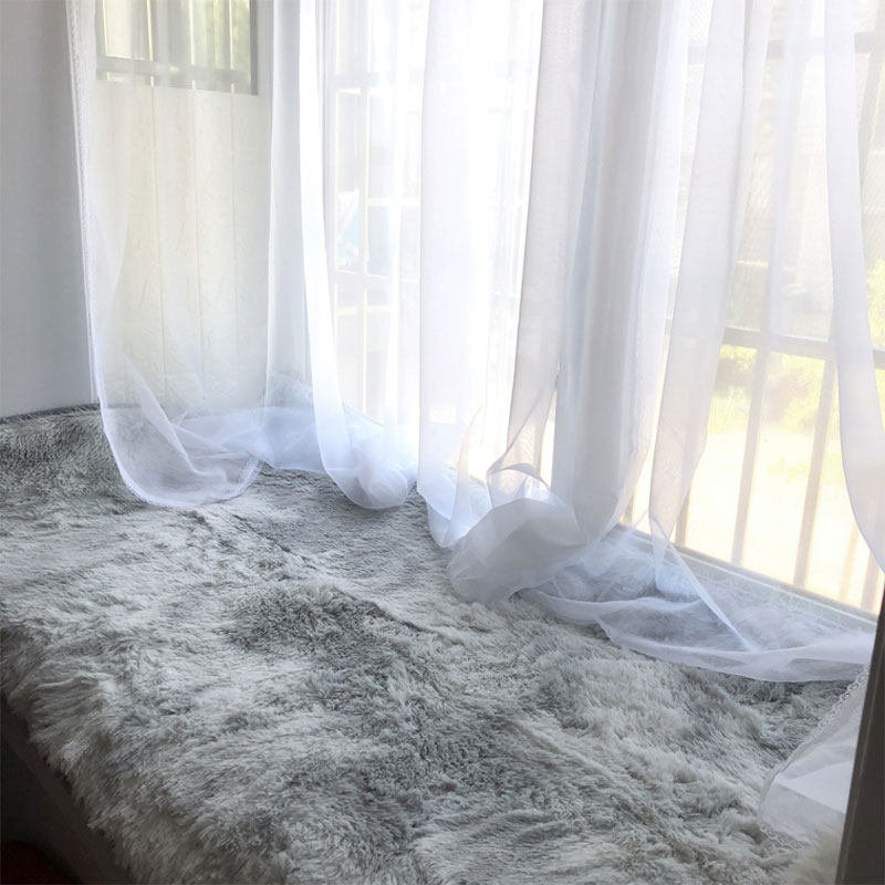 Custom made net red cute bay window cushion window cushion cushion bedroom balcony cushion floor to ceiling window small blanket universal all seasons