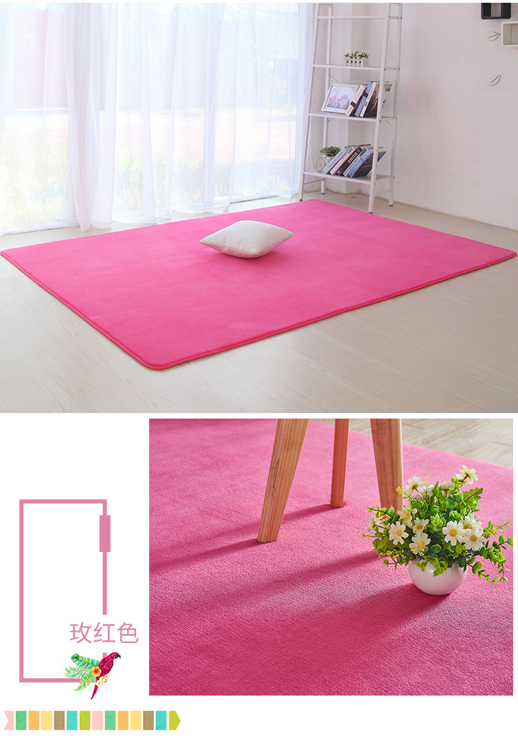 Phòng ngủ kiểu Nhật Bản phòng ngủ đầy đủ sang trọng pad công chúa cô gái piano cách âm sàn hình chữ nhật thảm nhỏ cạnh giường chăn - Thảm thảm cao su trải sàn