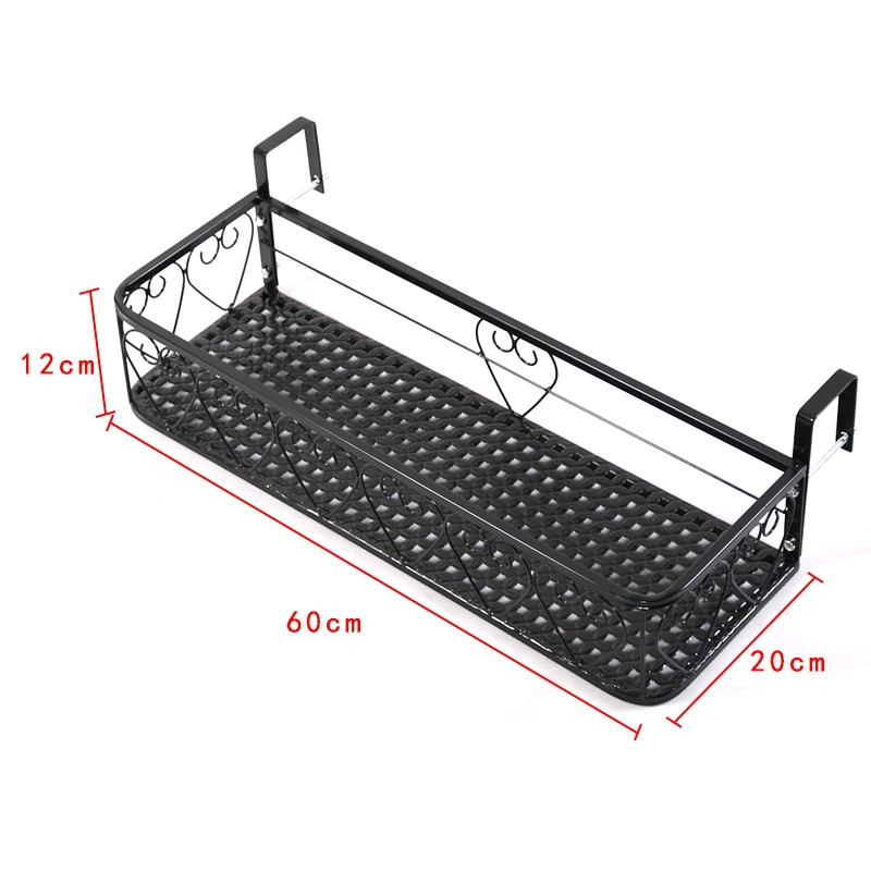 Giá bậu cửa sổ Giá hoa ban công Cạnh cửa sổ treo giá treo chậu hoa Giá hoa mọng nước Lan can sắt rèn móc treo chậu hoa móc sắt treo chậu hoa 