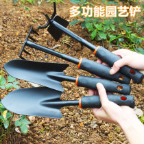 Shovel shovel small shovel flower planting tool three-piece set small rake small hoe shovel agricultural sea gardening vegetable planting