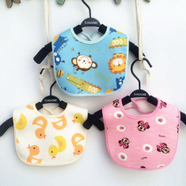 Baby cotton button waterproof bib newborn saliva towel kid bib triangle towel cotton mouth pocket