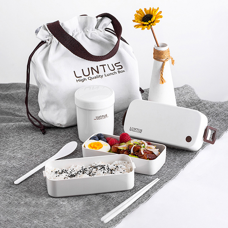 Japanese ASVEL lunch box fitness weight loss lunch box set microwave oven heating office worker Japanese small lunch box