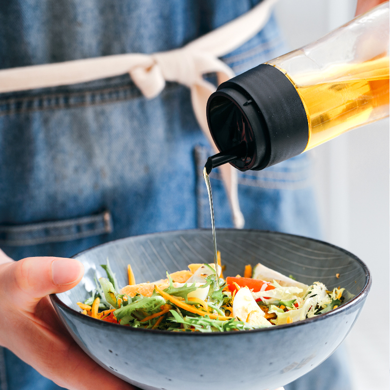 Japan ASVEL Small oil bottle Anti-leakage glass soy sauce Vinegar Bottle Domestic Sauce Bottle oil jug with lid kitchen Supplies