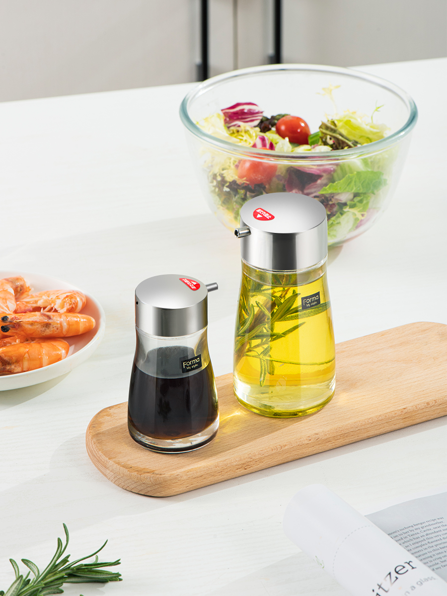 Japan ASVEL sesame oil bottle Table Japanese glass seasoning bottle Leak-proof small oil bottle Sesame oil light soy sauce Soy sauce vinegar