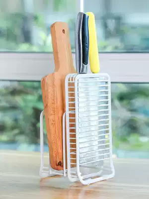 Japan ASVEL chopping board rack kitchen knife holder 304 stainless steel knife holder kitchen desktop shelf floor rack