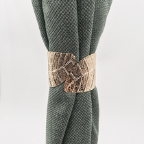  Special curtain clip for gauze curtains Light luxury metal strap Nordic alloy ins strap creative installation-free curtain buckle