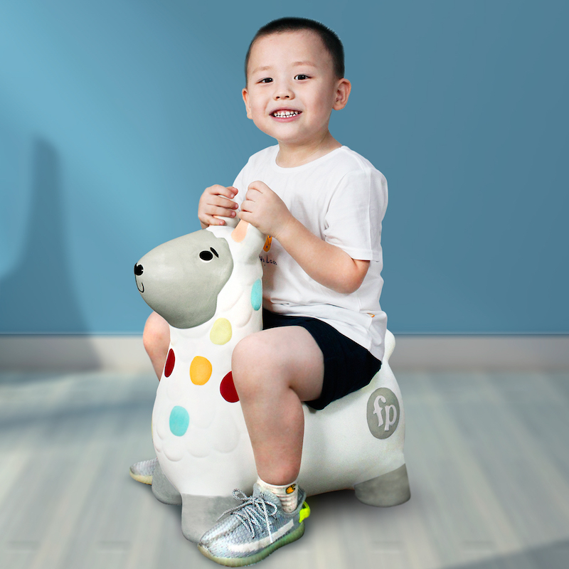 Fisher Chick JumpIng Fun Kids Jumping Jumping Ball Haha Ball Jumping Vaulting Horse Plus Thickened Baby Mount Inflatable Toy