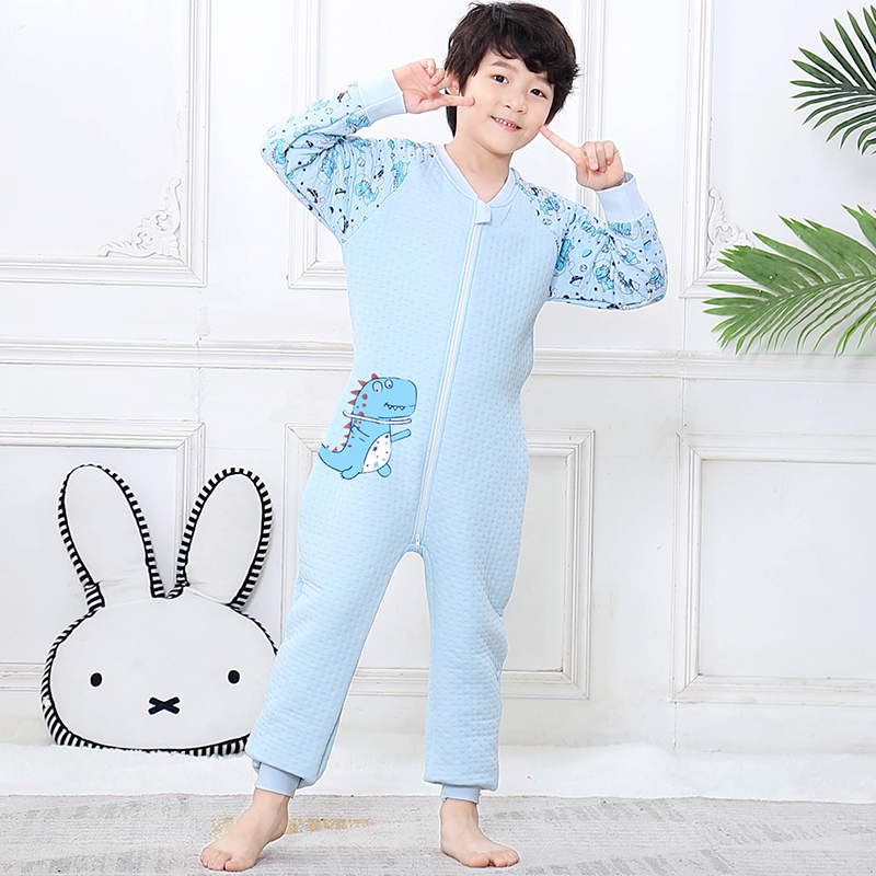 Children sleeping bag autumn winter pure cotton Sub-leg thickened boy's baby sleepwear winter CUHK Scout kicks off Divine Instrumental Spring Autumn