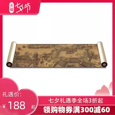 The Forbidden City Qingming River map long roll high-definition Chinese painting Top ten scrolls famous paintings landscape full picture calligraphy and painting size customization