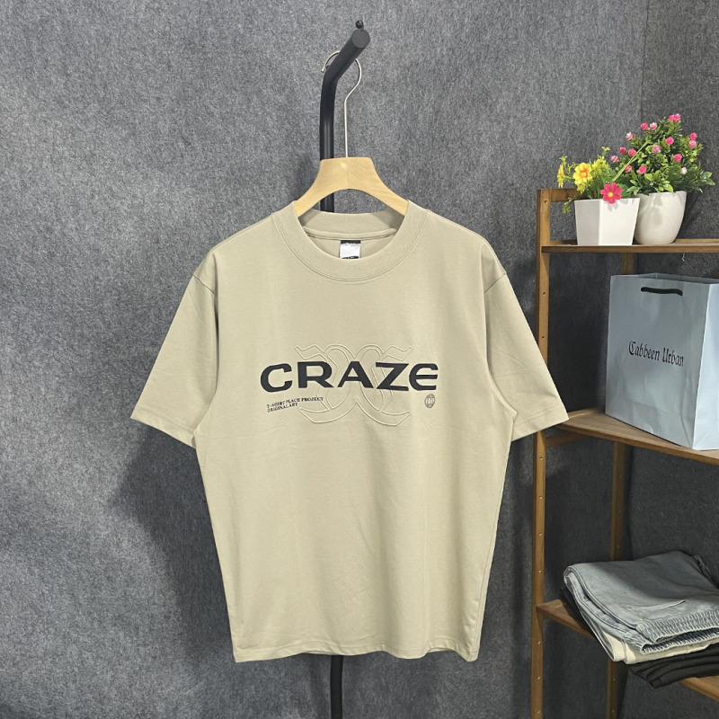 Same Style as in the Mall, Kajia Brand, Men's Summer Fashion Logo Print Loose Round Neck Short-Sleeve T-Shirt Top 1277 Same Style as in the Mall, Kajia Brand, Men's Summer Fashion Logo Print Loose Round Neck Short-Sleeve T-Shirt Top 1277