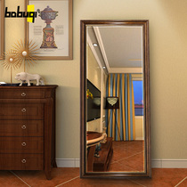 Babuqi mirror American full-length mirror Full-length floor-to-ceiling mirror European full-length mirror Wall-mounted girls home fitting mirror