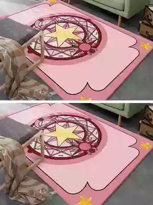 Sakura cute Pink Tide brand rectangular carpet living room bedroom coffee table full room bedside carpet mat