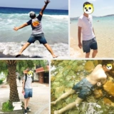 Пляжные быстросохнущие штаны для влюбленных, плавки, комплект, свободный крой