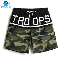 Gai Lang beach pants mens quick-drying loose degree seaside fake camouflage letters beach size mens shorts boxers