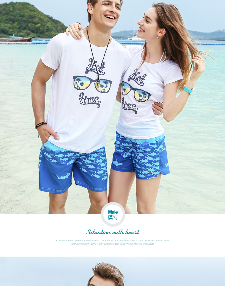 Gailang Bãi Biển Quần Nam của Nhanh Chóng làm khô Lỏng Kích Thước Lớn In Quần Short Giản Dị Quần Short Spa Nam Boxer Đồ Bơi với Lót 	quần dù đi biển	