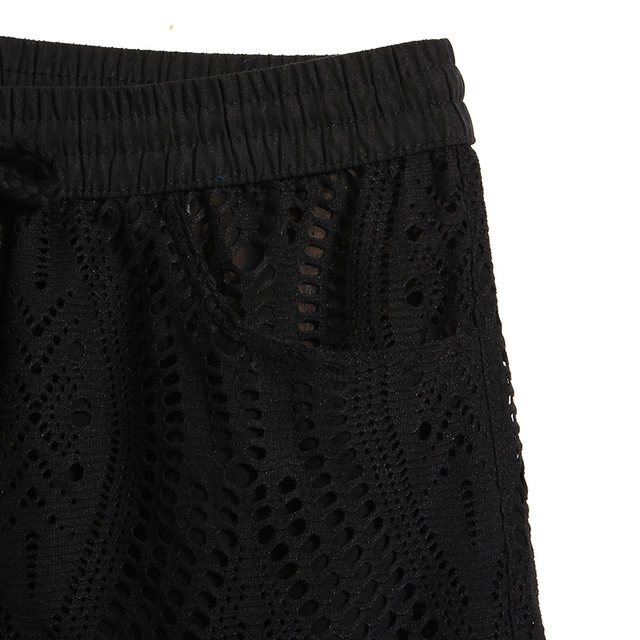 Gai Lang Hollow Lace Beach Pants ແມ່ຍິງກະທັດຮັດ Fit Casual Shorts Bottoming Shorts Safety Pants Women Hot Pants