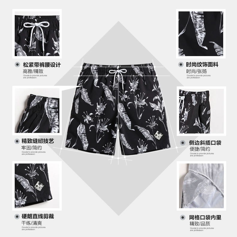 Gailang nhanh chóng làm khô vài loose bãi biển quần nam bên bờ biển kỳ nghỉ boxer shorts hot mùa xuân tắm phù hợp với du lịch lướt ... quần short đi biển nữ