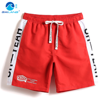 Gailang seaside holiday tide men Red beach pants quick dry loose size sports shorts big pants loose swimming pants men