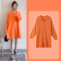 Internet celebrity autumn clothing 2020 new women's fashion, foreign style, age-reducing sweater, knitted French niche dress, gentle style