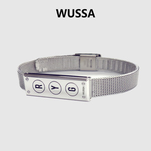 WUSSA原创设计金属手链情侣ins小众设计