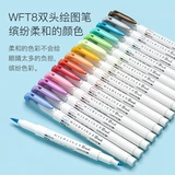 Япония зебра Зебры Милдлина Двойной Главную флуоресцентную ручку Справочник по мягкому волосам Руководство по рисованию ручка wft8