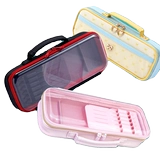 Прозрачный вместительный и большой пенал с бантиком для школьников