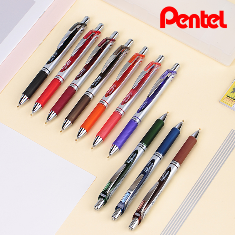 Japan Pentel Pie Pass 20 Annual Qualifies Pens BLN75 Smooth Speed Dry Press Action Colored Water-based Pen 20 Color