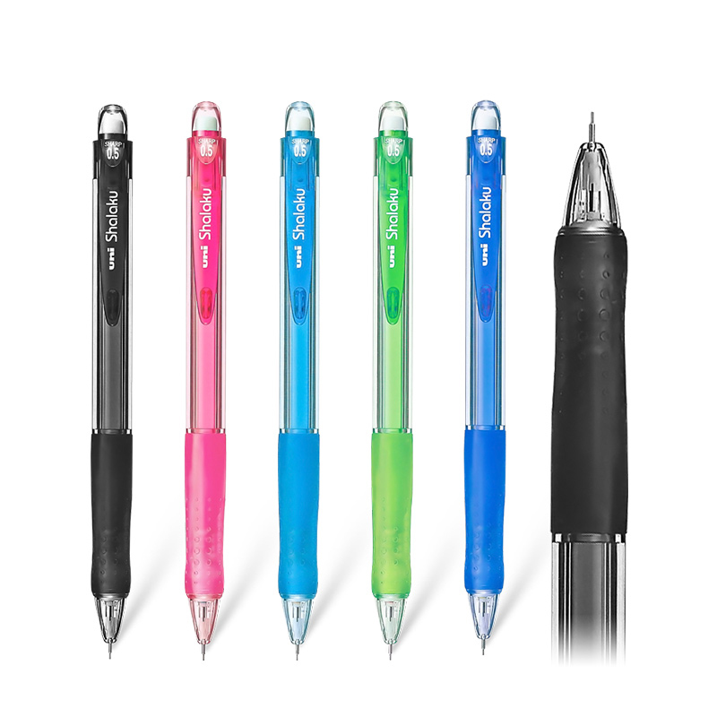 Japan uni Mitsubishi Automatic pencil M5-100 Activity pencil 0 5mm Color transparent pole active pencil