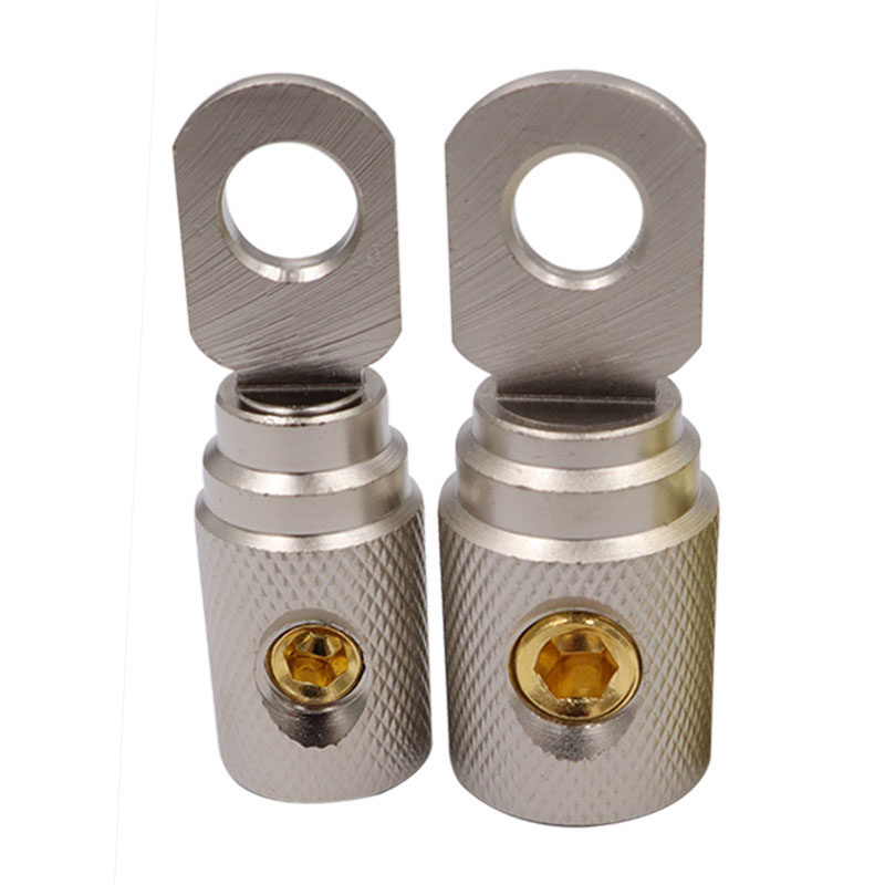 Car Audio Modification Wire Power Supply O-Type Terminal Block High-Quality Pure Copper Gold-Plated Solder-Free High-Power Connector