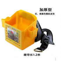 Woodworking plastic nail box nail barrel running bag portable tool box double grid nail pocket waist box cooked glue thick custom single grid