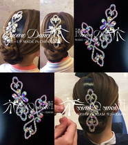 Professional imitation Austrian diamond custom-made modern dance Latin dance special diamond headdress headdress for adults and children headdress hair accessories