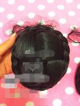 Professional Latin dance Modern stage ethnic dance Childrens childrens universal modeling wig bag pan head free hair net