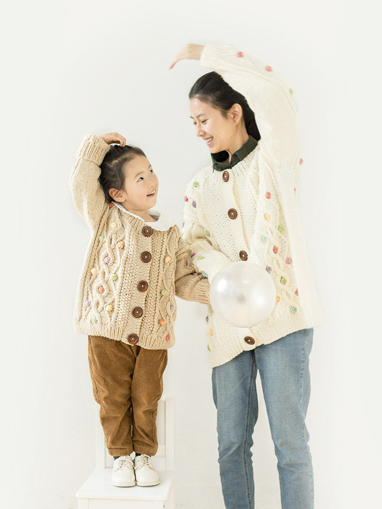 New mommy handmade candy parent-child coat baby sweater hand knitted wool diy wool ball material package