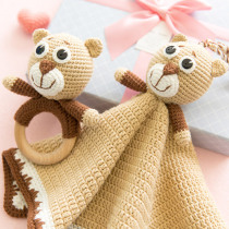 New mommy hands for animal appeasement towels Rattle Wool thread Hand Woven Material Bag Gestation Time Theorizer