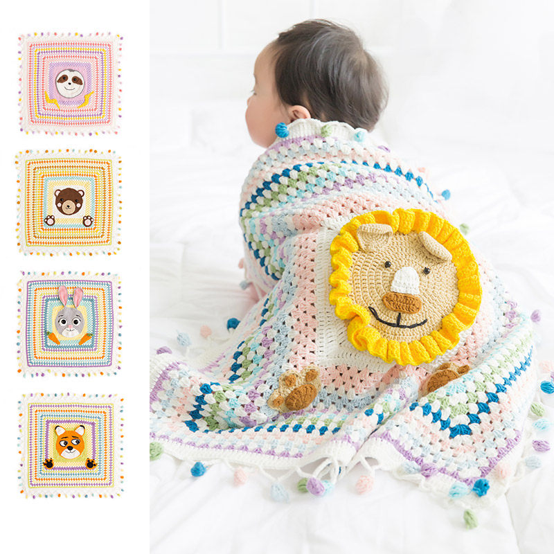 New mommy hand-made handmade diy woven blanket material package Pregnancy to pass the time artifact Crochet wool cotton