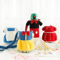 New mommy hand for cute clothes water glass cover Hair Time Handmade Diy Bag Woven Material Bag Crochet Wool Thread Gong